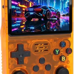 HG WORLD Retro Game R36s gaming console for Portable Style Pocket GameBox Handheld Gaming Consoles 3.5 IPS Screen Rechargeable Battery handheld console Hand video game 64 GB with 15000+Preinstall video game handheld,Best Gift All Ages Mario Game,GTA Vice City-7