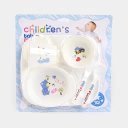 edbiret Pack of 6 PP (Polypropylene) Baby Feeding Tableware Set Dinner Set image 2