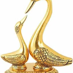 Pair of Kissing Duck Love Bird Gift Item For Living Room Decorative Showpiece-14 cm-image-89
