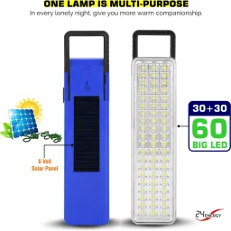 Rechargeable 60 LED High Bright Light With Solar Charging 7 hrs Flood Lamp Emergency Light-6