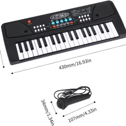 (Piano Keyboard) with Mic/37 Keys 8Rhythms, 8Tones, Portable Electronic ToyE260 (Piano Keyboard) with Mic/37 Keys 8Rhythms, 8Tones, Portable Electronic ToyE260 Analog Portable Keyboard-38