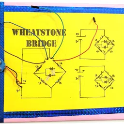 ontex electronics Wheatstone Bridge using Bulbs Led Physics Working Project Model and Science Aid Educational Electronic Hobby Kit image 3