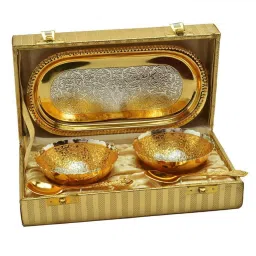 Brass Decorative Bowl LUXURY GOLD BOWL-image-28