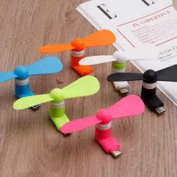 usu Mini USB Type-C Fan Android Smartphones – Portable & Silent Mobile Cooling Mini USB Type-C Fan USB Fan image 2