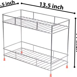 Utensil Kitchen Rack Modular Kitchen Storage Rack | Kitchen Organizer Multipurpose Storage Shelf/Rack Steel-image-76