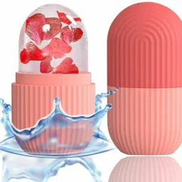 Groots Ice Roller for Face & Eye Reusable Face Rollers Facial Roller Massager Silicone Ice Cube Massager for Brightening Skin Removing Puffiness Skin Massager Massager-image-28