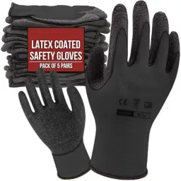 Multipurpose Heavy Duty Reusable Coated Safety Industrial Contraction Working Latex, SyntheticSafety Gloves-image-82