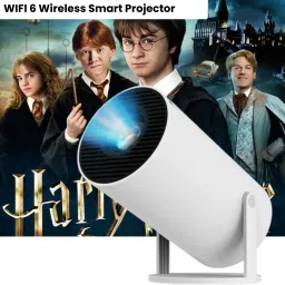 SACRO Smart Projector for Home 4K Support Rotabable Design withApp Netflix,YouTubeY21 (4500 lm / 1 Speaker / Wireless / Remote Controller) Portable Projector-image-3