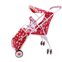 ezaakart Baby Stroller With Safety Harness And Reversible Handle Bar Stroller (3, RED) Stroller image 4