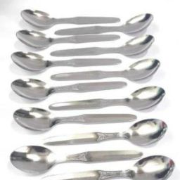 Stainless Steel Dinner Spoon/Table Spoon Set Length 16.6cm (Medium, Set of 12) Stainless Steel Table Spoon Set-13