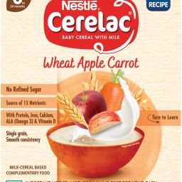 Wheat Apple Carrot Baby Food Cereal for 6 to 24 Months Baby No Refined Sugar Cereal-image-20