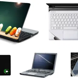 Mitram 5in1 Laptop Accessories Combo 15.6 Inch LOL Capsule laptop Skins Stickers, Screen Guard, Key Guard, Mouse Pad and Palmrest Skin for Laptops || Notebooks Combo Set-picture-31