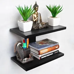Wooden set top box stand wall stand Wall Shelves home decoration materia_S2 Wooden Wall Shelf-picture-18