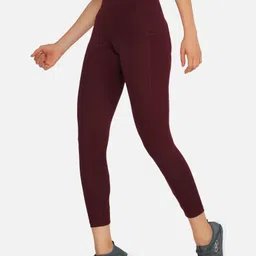 m7 by metronaut Solid Women Maroon Tights-picture-27