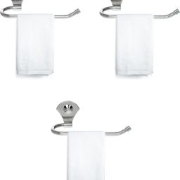 Towel Ring - Bathroom Towel Holder - Stainless Steel Towel/Napkin Ring(Set Of 3) 10 inch 1 Bar Towel Rod-27