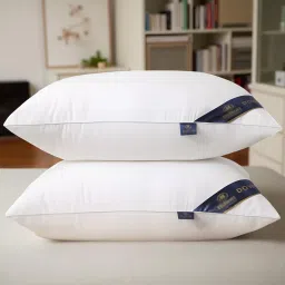 Microfibre Solid Sleeping Pillow Pack of 2-2