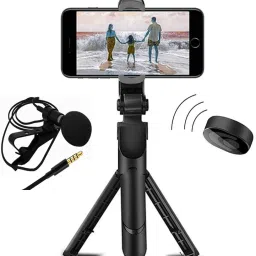 amesco Party 3in1 Selfie Stick multi-function Wireless Bluetooth | Selfie stick | Tripod | Selfie Stick with Remote & Coller Mic Shutter 360 Rotate Extendable Handheld Foldable Mini Tripod Stand Foldable | Bluetooth shutter for Smartphones Professional Remote Control Selfie Stick Monopod 3 Axis Gimbal for Mobile-14