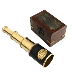 Shoptreed Vintage Nautical 4 fold 7" Victorian Marine Brass Telescope with Wood Box Catadioptric Telescope-picture-13