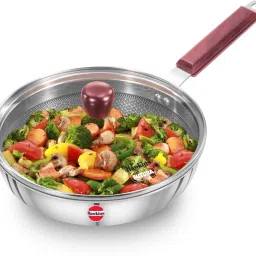 Shielded Nonstick Frying Pan with Glass Lid (NSF22G) Fry Pan 22 cm diameter with Lid 1 L capacity-17