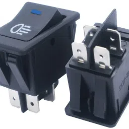 palay Fog Light Switch Fog Lamp Modification 12V 35A LED Toggle Rocker 4Pin ON/Off 1 Car Dash Switch Panel image 2