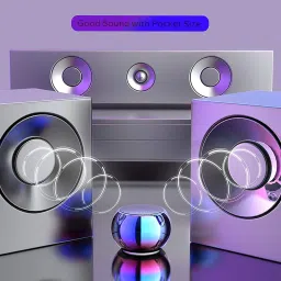 Crystal zone 3 Watt Wireless Bluetooth Multimedia Speaker (Multicolor) Speaker Mod image 3
