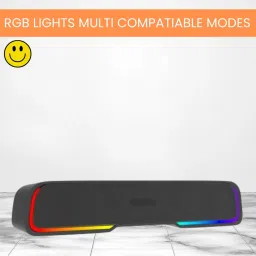 SACRO Audio Bar (PORTABLE HOME THEATER SOUNDBAR)Crystal Clear Sound With RGB LightX36 25 W Bluetooth Soundbar-image-83