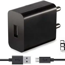 Wall Charger Accessory Combo for Vivo V3, Sony Xperia XA Ultra Dual, Samsung Galaxy S7 Edge, Lenovo Vibe K5, Moto E3 Power, Panasonic P75, Samsung Galaxy J5 Prime, Moto G4 Plus, Oppo F1, Samsung Galaxy J5 2016, Samsung Galaxy On5 Pro, Oppo Neo 7, Vivo Y21, Xiaomi Mi Max Prime, HTC Desire 10 Pro, Samsung Galaxy J2 (2015), Vivo Y55S, Oppo Neo 5 Dual, Vivo Y21L, Samsung Galaxy A8 Charger With 1 Meter Micro USB Charging Data Cable And SIM Adapter-32