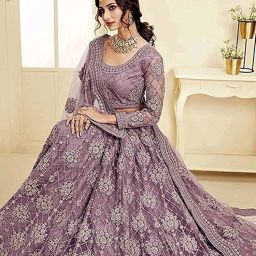 Embroidered Semi Stitched Lehenga Choli-image-52