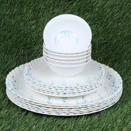 Unbreakable Round Full Size Dinner Plates (Set of 6) (GY-Pack of 6 Plate, 6 Soup Bowl, 6 Soup Spoon) Half Plate-image-74