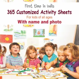 editone Customized 365 Pages Kids Activity Sheets: Personalized with Child's Name, Photo image 3