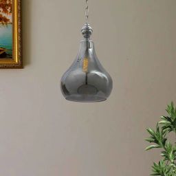 kapoor lampshades Greno Fresno Black Glass Hanging Light-picture-23