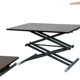 BIG WOODEN TOP SCISSOR HEIGHT ADJUSTED MULTI PURPOSE FOLDING TABLE 3*2 FT Engineered Wood Study Table-32