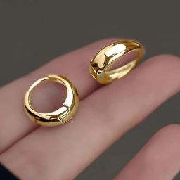 Vedansh Enterprises Stylish Gold Plated Earrings Brass Hoop Earring-image-56