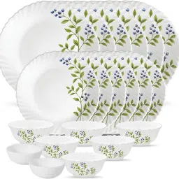 Pack of 20 Opalware Novo Lush Green 20 Pcs Dinner Set-image-54