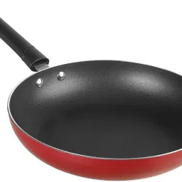 Non Stick Fry Pan With Stainless Steel Lids And Handle FP-11 Tawa 23 cm diameter with Lid-image-56