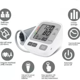 rsc healthcare Rsc-BMP09 Fully Automatic Digital Blood Pressure Monitor And Pulse Rate Monitor with Rsc Healthcare AC/DC Adapter (Made In India ) Bp Monitor-image-75