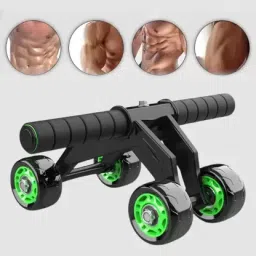 Home Gym Four AB Wheel Roller - Abdominal Fitness Trainer And Stomach Exercise Ab Exerciser-image-60
