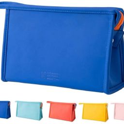 Women Blue Cosmetic Bag-image-96