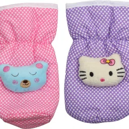 High Quality Dot print Cotton Bottle Cover pouch pack of 2-image-90