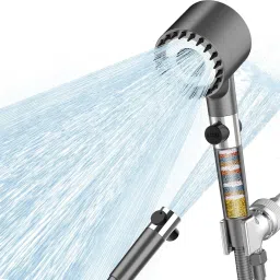 High Pressure Shower Head 3 Spray Settings, One-Touch ON/OFF Switch Fixed Mount-image-95