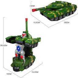 tinyall Robot Army Combat Tank With Light And Musical Sound Toy For Kids image 5