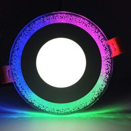 LED Jelly Ceiling Panel Light 6 Watt (3+3) Concealed light, 3D RGB & White Color Recessed Ceiling Lamp-image-80