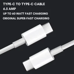 RoarX Type C 6 A 1 m Fast Charging Type C to Type C CABLE image 2