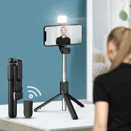 YAROH ATR_574A_R1S WITH REMOTE TRIPOD STAND FOR MOBILE 3 IN 1 BLUETOOTH SELFIE STICK Tripod-image-2