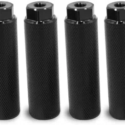 DSTECHBAR Bicycle Foot Rest 2 Pair Aluminum Alloy Anti-Skid Bicycle Silver Leg Pegs Foot Rest-image-47