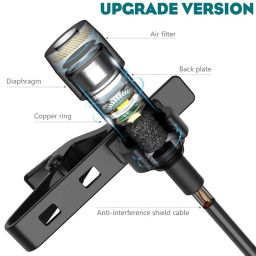 mobizac Professional Grade iOS Phone (Lightning Port) Collar Mic for Recording Youtube Collar Microphone for iPhones image 2