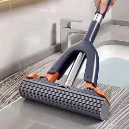 Mini Sponge Mop Short Stainless Steel Handle Wet and Dry Hangable Cleaning Mop Kitchen Wiper-image-81