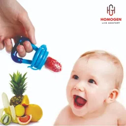 Silicone Baby Fruit Feeder Pacifier with Nipple Teether (Pack of 1) Feeder-1