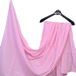 Pure Cotton Solid Pink Women Dupatta-image-23