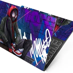 Anweshas Premium Vinyl HD Printed Easy to Install Full Panel Laptop Skin/Sticker/Decal for all Size Laptops upto 15.6 inch No Residue, Bubble Free - Spider Hoodie Shoe Lace Self Adhesive Vinyl Laptop Decal 15.6-image-51